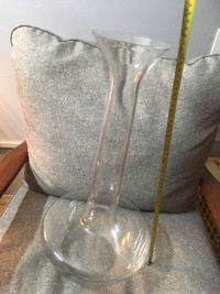 Vase clear tall 