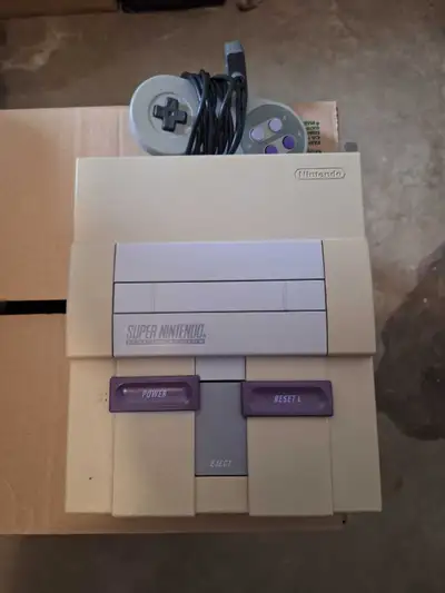 Super Nintendo snes console, View more