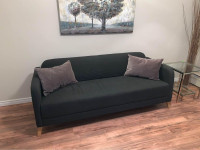 Modern Dark Charcoal Grey Sofa + delivery available