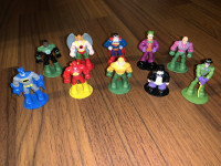 DC Justice League Buff PVC Mini Figures Superman Joker Lot