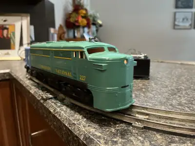 Canadian National Lionel Train Set. I was gifted this around 1959/60. Works as it should. Locomotive...