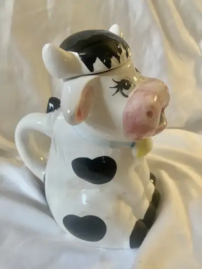 Ceramic Cow Tea Pot, View more