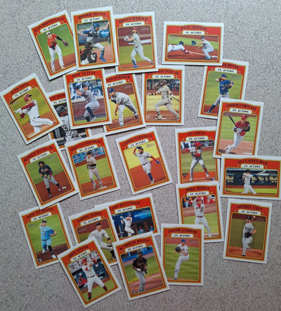 2021 Topps Heritage Baseball "IN ACTION" Subset of MLB stars in action. Asking $15 for the lot. Pick...