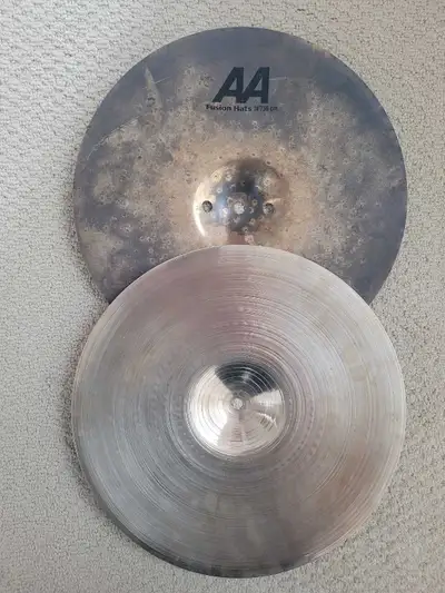 14" Sabian AA fusion high hat cymbals , View more