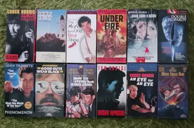 For sale a lot of Vintage VHS Movies $2.00 Each-Norris/Travolta/Cruise/Hanks Here is the list: -John...