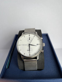 P. Monsieur men’s watch with stainless steel mesh strap