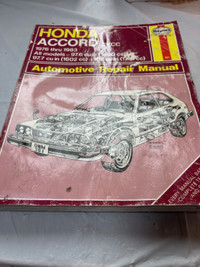 HAYNES 1976 - 1983 HONDA ACCORD CVCC REPAIR MANUAL #M1557