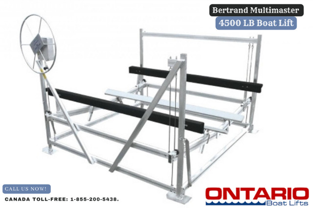 Bertrand 4500 lb Boat Lift: Secure & Worry-Free Docking in Other in Bridgewater