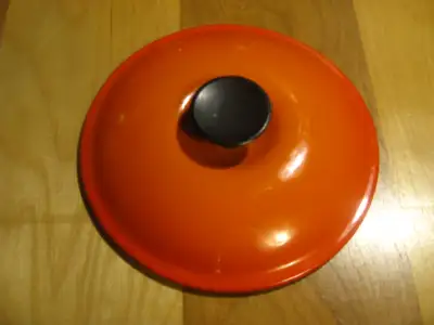 Chaudron En Fonte Cousances Vintage Orange - Compatible Induction, Gaz, électrique
