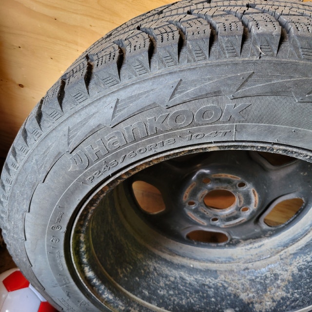 245/60R18 Hankook IPike RW11 Winter Tires On Rims. Tires & Rims Calgary Kijiji