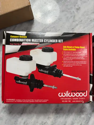 Brand new Willwood MC kit. 0.75 bore.