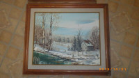 3 Landscape Original Paintings Quebec Artist Bernard