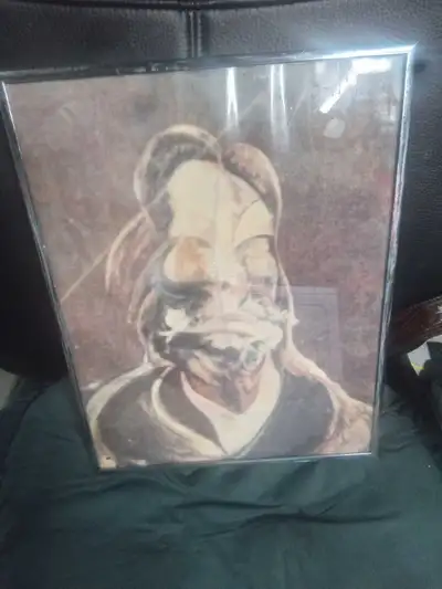Framed Abstract Portrait Print, View more