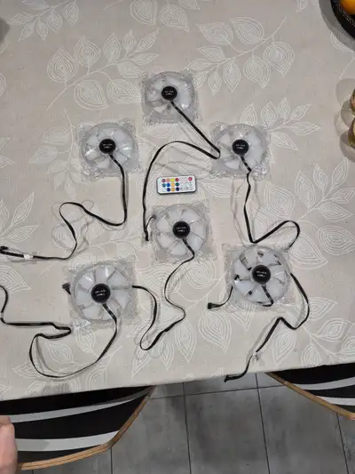 Lot de 6 Ventilateurs pour ordi gaming, View more