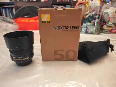 Nikon 50 mm F1.8 G FX lens, View more