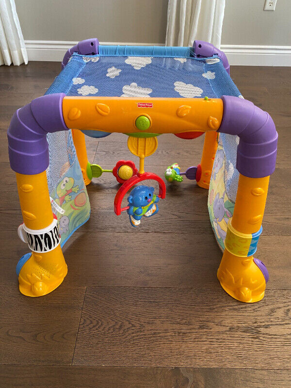 Fisher Price Baby Gymnastics Activity Tunnel - Like New in Playpens, Swings & Saucers in Mississauga / Peel Region - Image 3