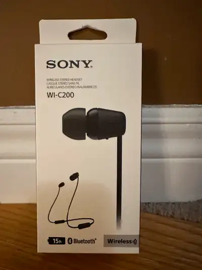 Sony WI-C200 Wireless In-ear Headphones brand new, View more