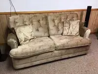 Hide-a-bed sofa.