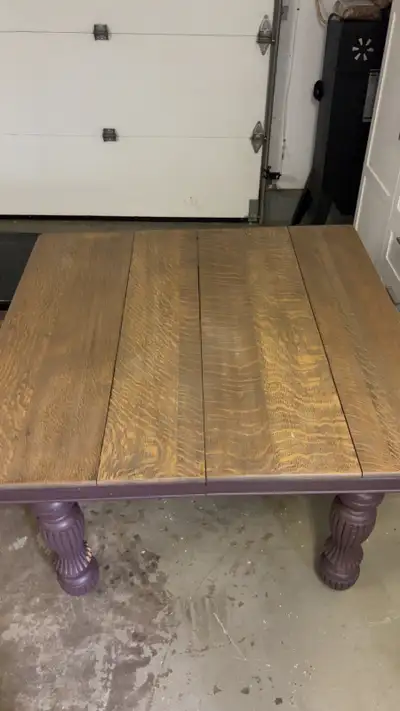 Antique dining table and chair set, View more