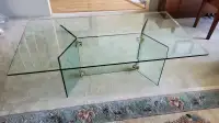 Glass (1/2" thick) coffee table