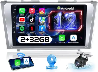 Upgraded Camry's Radio: This 9" 1280x800 IPS Touchscreen Stereo is the perfect upgrade, bringing mod...