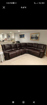 Real leather recliner available