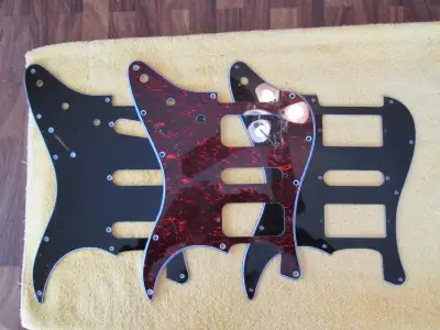 Stratocaster pickguards and back plates, View more