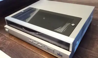 Vintage Sony turntable record player., View more