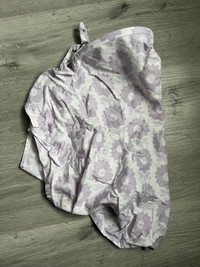 Nursing Cover Breastfeeding Purple Flowers