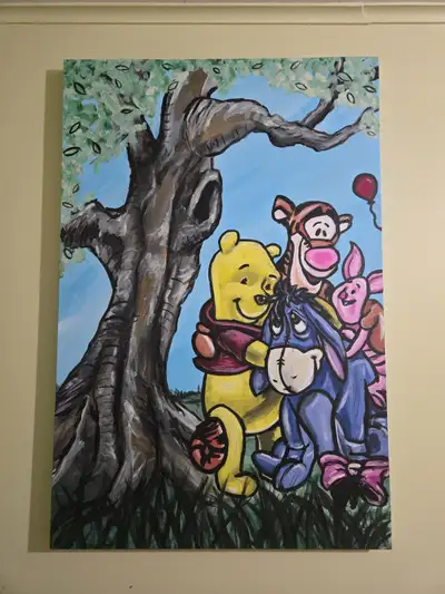 Winnie The Pool Local Artist Painting, View more