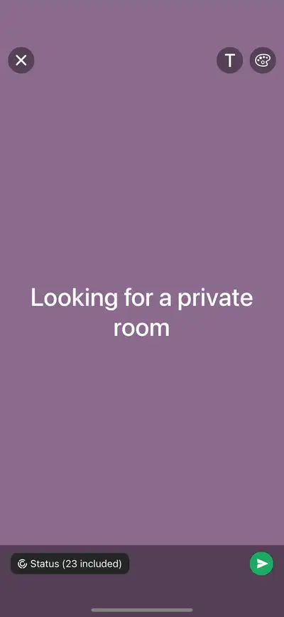 looking for a private room!