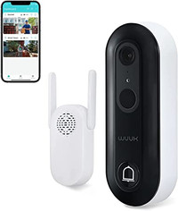 Security Smart Doorbell Camera, WUUK Wi-Fi Wireless Door Bell