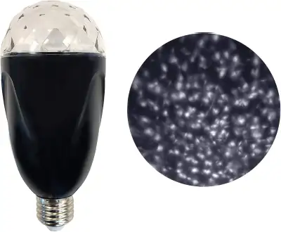 Kaleidoscope LED Light Bulb, Rotating Projector Light, E26, View more