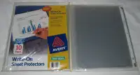 Avery Non-Glare Write-On Sheet Protectors 8.5 X 11 2pks of 10
