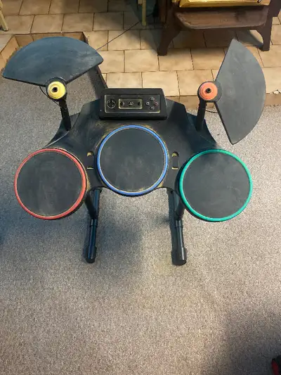 PS2 ROCKBAND DRUMS ONLY, no sticks, cords .. as is