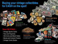 BUYING your collectibles... Sports cards, coins, comics and more