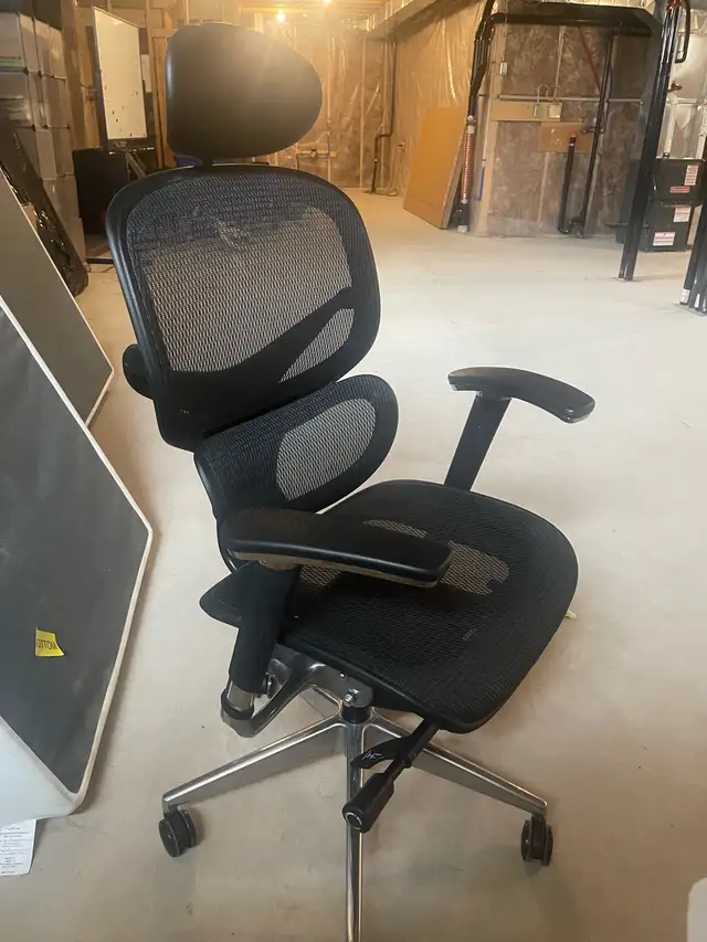 ErgoMax Mesh Office Chair w/ Headrest – Like New ($499 Retail) in Chairs & Recliners in Kingston - Image 3