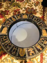 Unique Round Egyptian Mirror 