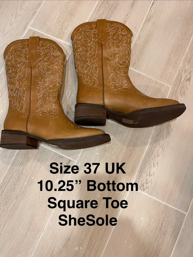 Brand NEW Women Boots — Cowboy Western Fringe Crocodile Heels in Women's - Shoes in City of Toronto - Image 6