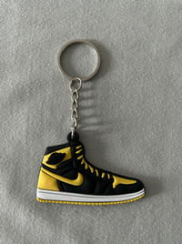Air Jordan 1 Keychain 2D Black/Yellow