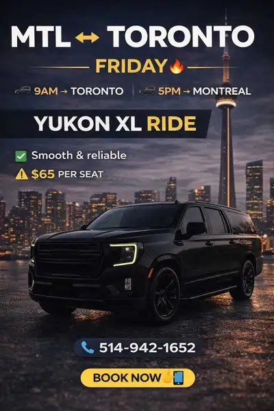 FRIDAY APRIL 17TH MTL-KINGSTON-TORONTO 9AM, View more