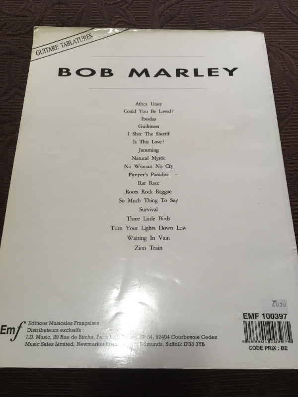 Bob Marley Songbook with rhythm guitar tab, OOP in Other in Mississauga / Peel Region - Image 2