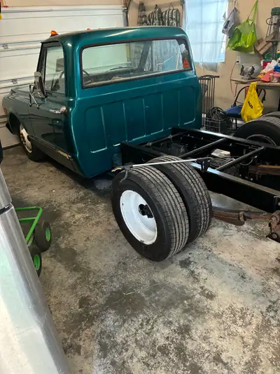 This 1972 GMC CK3500 is a project truck with a rebuilt cab and chassis, perfect for restoration or c...
