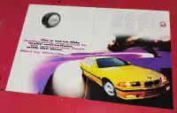 1997 GOODYEAR TIRES RETRO AD WITH BMW M3 CLASSIC - AFFICHE 90S