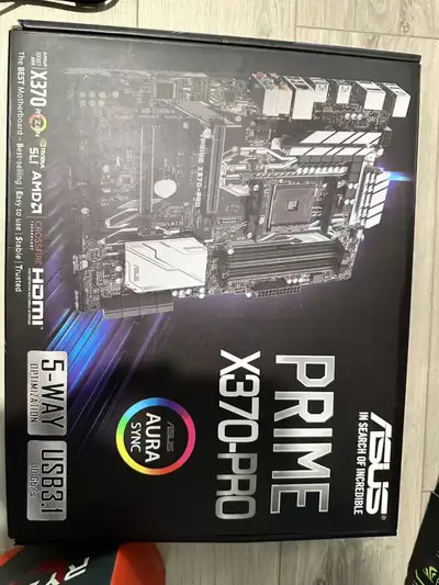 ✅ Model: ASUS PRIME X370-PRO ✅ Socket: AM4 – supports AMD Ryzen 1st, 2nd, and some 3rd Gen CPUs (che...