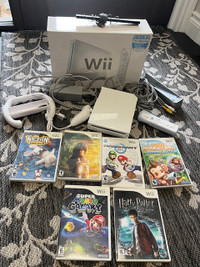 Nintendo Wii bundle with 6 games