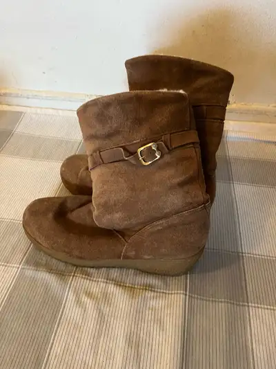 Bony Brown Suede Boots, View more