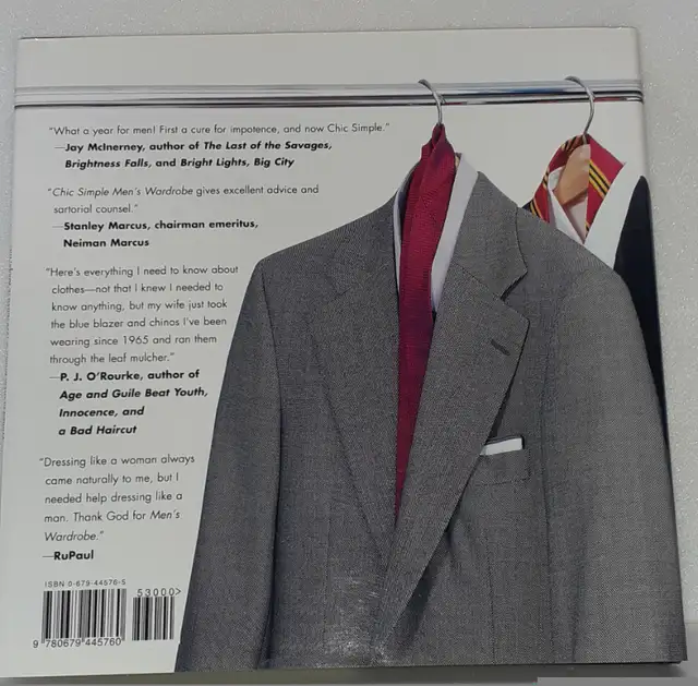 BOOK MEN'S WARDROBE Chic Simple By Kim Johnson Gross, Jeff Stone in Textbooks in Calgary - Image 3
