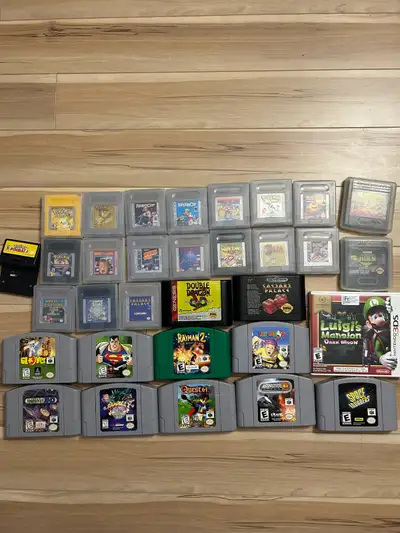 Nintendo Gameboy N64 and Sega Genesis and Game Gear Video Games, View more