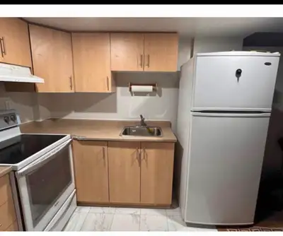 It’s a studio basement with one full washroom and full kitchen- Entrance is through the garage Door...